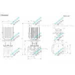 TB50-18/2 SHIMGE 380В цирк. сухий ротор 2,2  кВт Hmax 24м Qmax 584л/хв DN50 340мм {1}