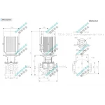 TB50-28/2 SHIMGE 380В цирк. сухий ротор  4 кВт Hmax 35м Qmax 584л/хв DN50 340мм {1}