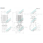 TB65-22/2 SHIMGE 380В цирк. сухий ротор  4 кВт Hmax 30м Qmax 833л/хв DN65 360мм {1}