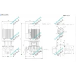 TB80-23/2 SHIMGE 380В цирк. сухий ротор  5,5 кВт Hmax 29м Qmax 1333л/хв DN80 440мм {1}