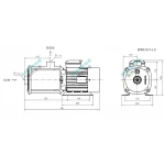 BWI 10-5/1.8 SHIMGE 220В ц/біжний багатоступ. нерж (1,8 кВт, Нmax=59(43)м, Qmax=233(166)л/хв {1}