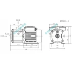 BWI 10-3/1.1 SHIMGE 380В ц/біжний багатоступ. нерж (1,1 кВт, Нmax=35(25)м, Qmax=233(166)л/хв {1}