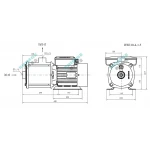 BWI 10-4/1.5 SHIMGE 380В ц/біжний багатоступ. нерж (1,5 кВт, Нmax=48(34)м, Qmax=233(166)л/хв {1}