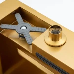 GS 7547-13 мийка PROFI 750*470 змішувач+сифон+ коланд.+дозатор+омивач склянк. (GOLD) {1/1}