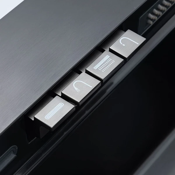 GS 7547-19 мийка PROFI 750*470 змішувач+сифон+ коланд.+дозатор+омивач склянк. (збройва сталь) {1/1}