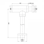 Сифон для раковини FRAP F82-3 1 1/4