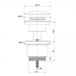 Донний клапан FRAP F62-3 автоматичний 1 1/4