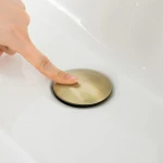 Донний клапан FRAP F62-4 автоматичний для раковини 1 1/4