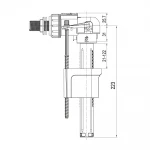 A2103B клапан 3/8