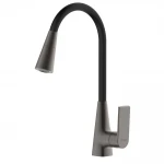 F4471-9 кухня одноваж. вис. силік. вилив аератор 2 режими лат. корпус гайка Ø35 (гангрей){10/1}