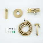 G7210-3 душ гігієн. вбуд. одноваж. лат. Ø35 (сатин золотий) {8/1}