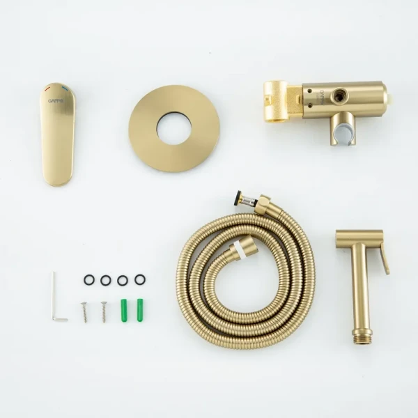 G7210-3 душ гігієн. вбуд. одноваж. лат. Ø35 (сатин золотий) {8/1}