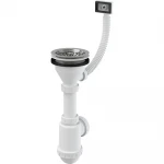 Сифон для кухонної мийки ALCA PLAST A447 1 1/2
