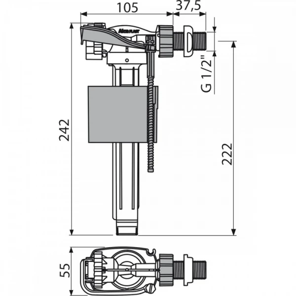 Впускний механізм ALCA PLAST A160-1/2 1/2
