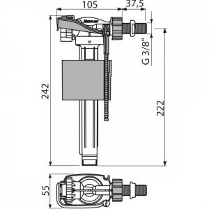 Механізм впускний ALCA PLAST A160 3/8