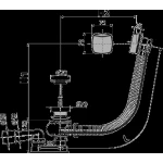 Сифон для ванни ALCA PLAST A51CRM автомат click-clack 70мм