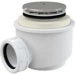 Сифон для душового піддона ALCA PLAST A47CR-50 хромований d50