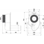Сифон для пісуара ALCA PLAST A45B задній