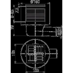 Трап для душу ALCA PLAST APV31 105*105/50 бічний з нержавіючої сталі з гідрозатвором SMART