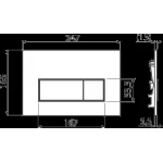 Кнопка змиву для інсталяції ALCA PLAST M571 хром