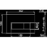 Кнопка змиву для інсталяції ALCA PLAST M57-GM-M GUN METAL матова