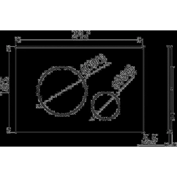 Кнопка змиву для інсталяції ALCA PLAST M671 хром
