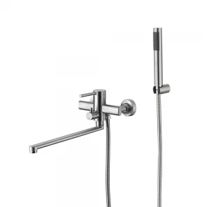 LIL7-18 ванна одноваж. довг. поворот. вилив нерж. сталь Ø35 (сатинl) {12/1}