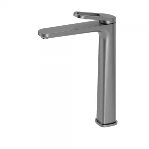 G1027-29 умивальник високий одноваж. вилив лат. гайка Ø35 (гангрей) {8/1}