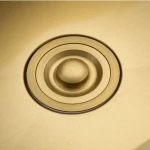 GS 6050-3 мийка 600*500 нерж. сталь  SUS 201 сифон+коландер (ЗОЛОТО PVD покрит.