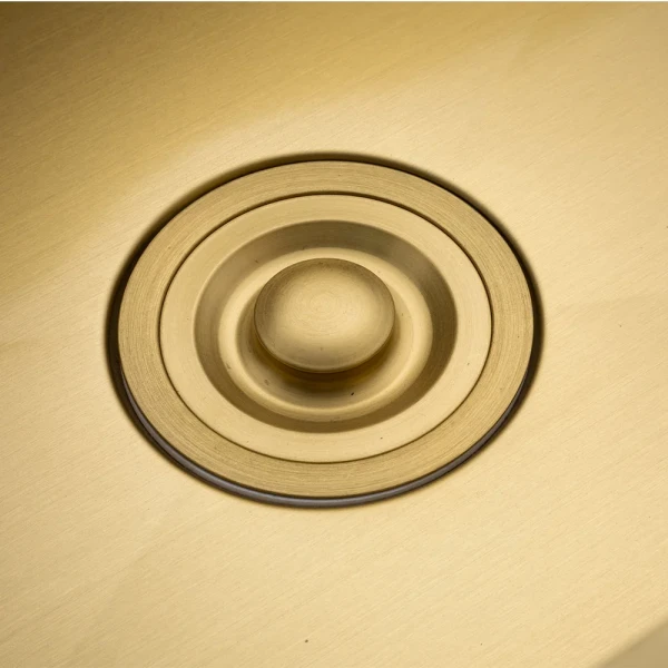 GS 6050-3 мийка 600*500 нерж. сталь  SUS 201 сифон+коландер (ЗОЛОТО PVD покрит.