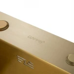 GS 6050-3 мийка 600*500 нерж. сталь  SUS 201 сифон+коландер (ЗОЛОТО PVD покрит.