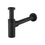 ITF 6009-7 сифон BLACK матовий (MB) ITAL гайкa 1 1/4