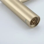 G1006-3 умивальник одноваж. кругл. вилив лат. гайка Ø35(сатин золотий {8/1}