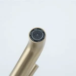 G1006-3 умивальник одноваж. кругл. вилив лат. гайка Ø35(сатин золотий {8/1}