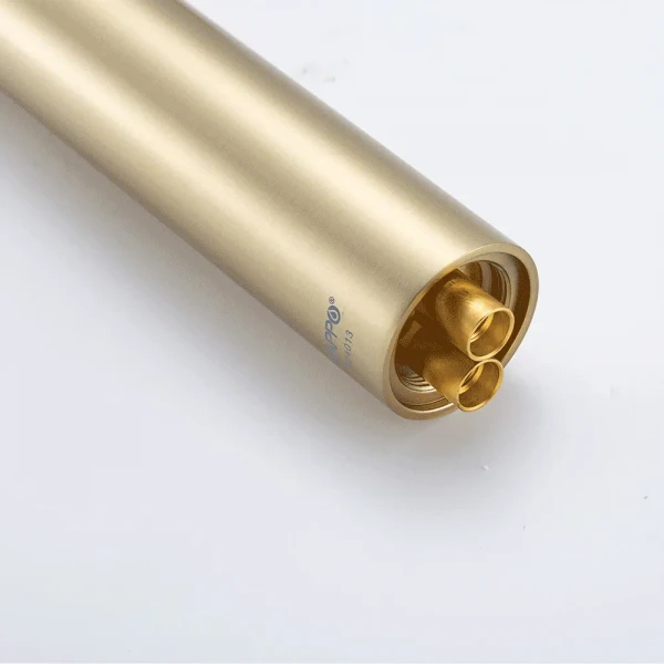 G1006-23 умивальник високий одноваж.кругл. вилив  лат. гайка Ø35( сатин золотий) {8/1}