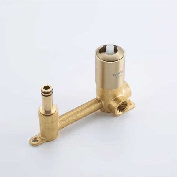 G1206-3 умивальник вбудований одноваж. кругл. вилив лат. Ø35(сатин золотий) {8/1}