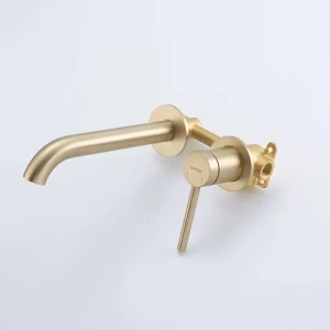 G1206-3 умивальник вбудований одноваж. кругл. вилив лат. Ø35(сатин золотий) {8/1}