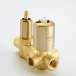 G7106-3 душ. система вбуд. 3х функц. одноваж. лат. Ø35 (сатин золотий) {3/1}