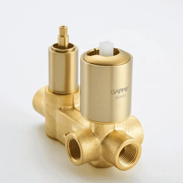 G7106-3 душ. система вбуд. 3х функц. одноваж. лат. Ø35 (сатин золотий) {3/1}