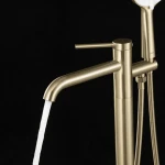 G3006-3 ванна підлоговий одноваж. лит. вилив лат. Ø35 (сатин золотий) {3/1}