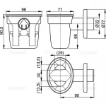 AKS1Z Сифон для збору конденсату з кулькою