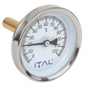 Термометр Ø63 фронтальний 1/2