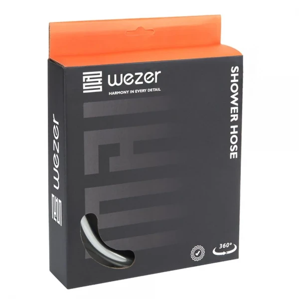 WKR-016-150 шланг для душу 150 см (коробка) silicone сірий WEZER {40/1}