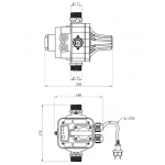 Автомат прес-контроль 1,1кВт FORWATER HS-8 {1}