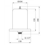 Бак гідроакумулюючий 1л FORWATER {1}