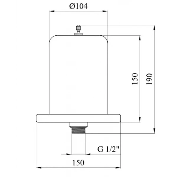 Бак гідроакумулюючий 1л FORWATER {1}