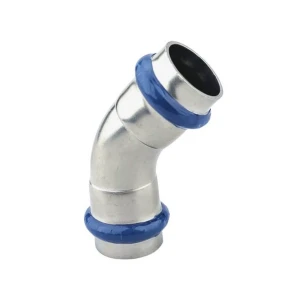 Кутник ASG INOX тип V press steel ф 88.9мм 45°