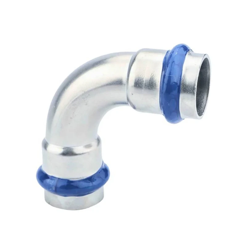 Кутник ASG INOX тип V press steel ф 76.1мм 90°