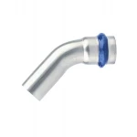 Кутник ASG INOX тип V press steel ВЗ ф 76.1мм 45°