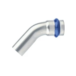 Кутник ASG INOX тип V press steel ВЗ ф 76.1мм 45°